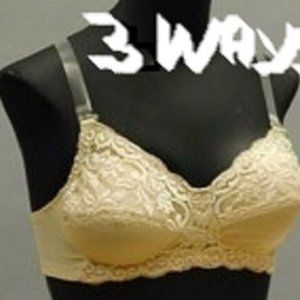 Anita 5535 Lace 3 way comfort Bra Halter, sport Pocketed 34 - 44 AA,A,B,C Beige